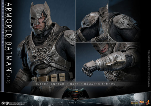 Batman v Superman - Dawn of Justice: Armored Batman 2.0 - Deluxe, 1/6 Figur von Hot Toys