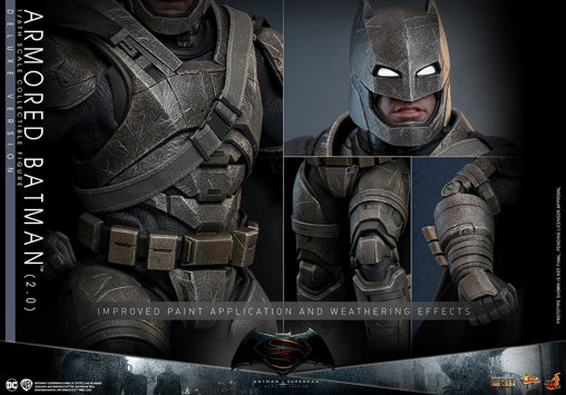 Batman v Superman - Dawn of Justice: Armored Batman 2.0 - Deluxe, 1/6 Figur von Hot Toys