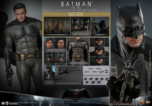 Batman v Superman - Dawn of Justice: Batman 2.0 - Deluxe, 1/6 Figur von Hot Toys