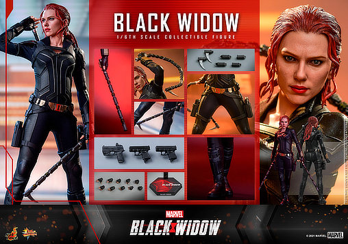 Black Widow: Natasha Romanoff - Black Suit, 1/6 Figur von Hot Toys