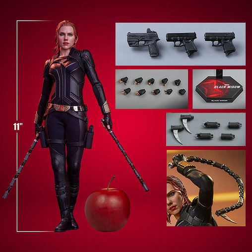 Black Widow: Natasha Romanoff - Black Suit, 1/6 Figur von Hot Toys