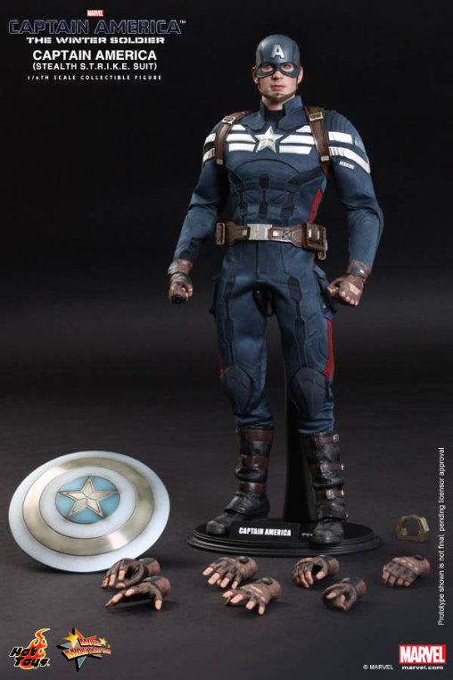 Captain America - The Winter Soldier: Captain America - Stealth S.T.R.I.K.E. Suit, 1/6 Figur von Hot Toys