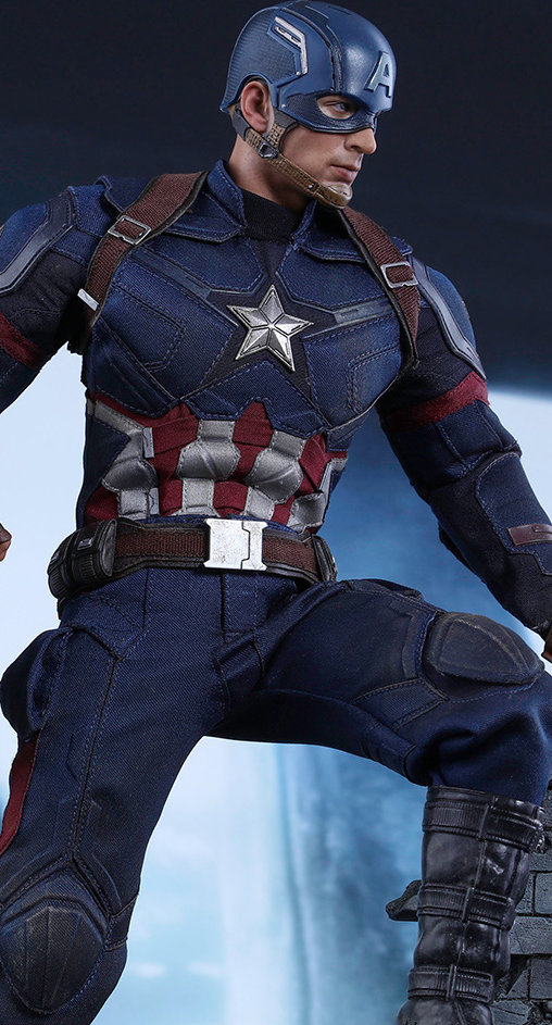 Captain America - Civil War: Captain America - Battling Version - Movie Promo Edition, 1/6 Figur von Hot Toys