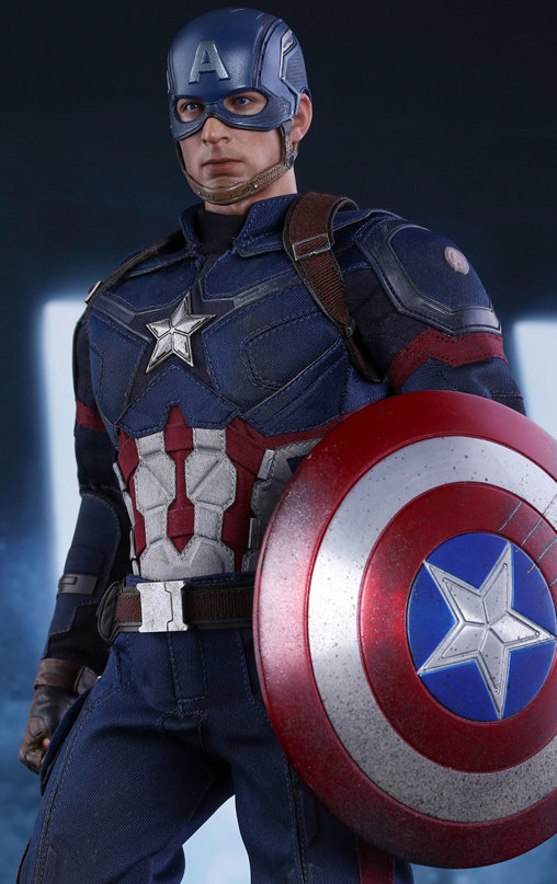 Captain America - Civil War: Captain America - Battling Version - Movie Promo Edition, 1/6 Figur von Hot Toys