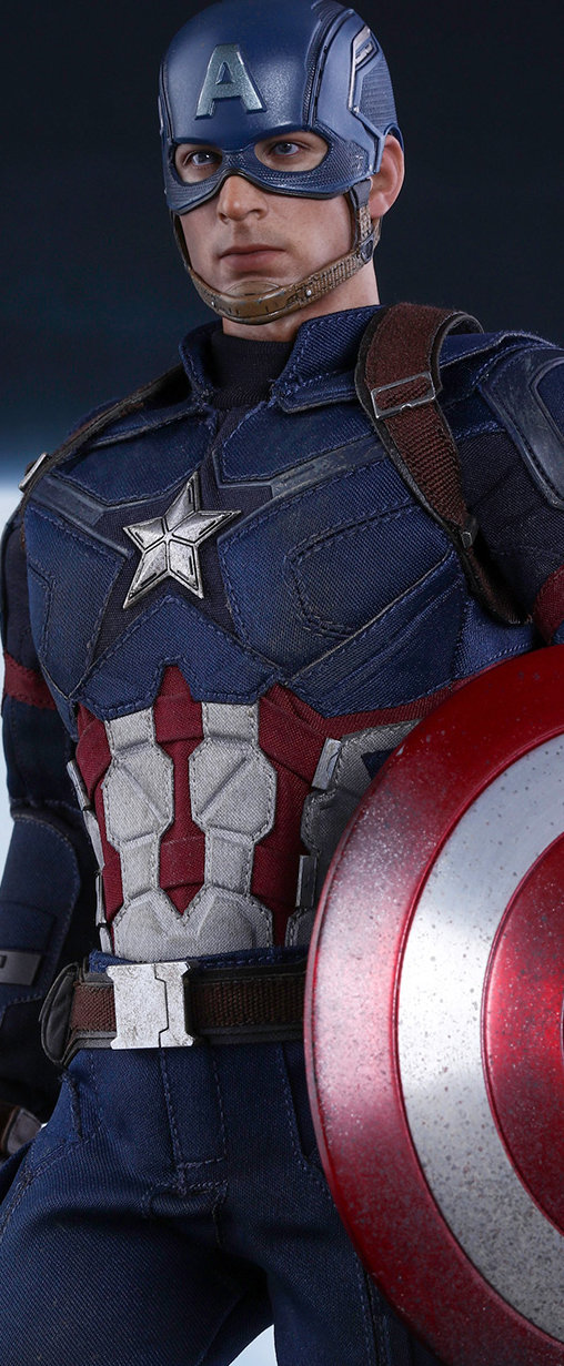 Captain America - Civil War: Captain America - Battling Version - Movie Promo Edition, 1/6 Figur von Hot Toys