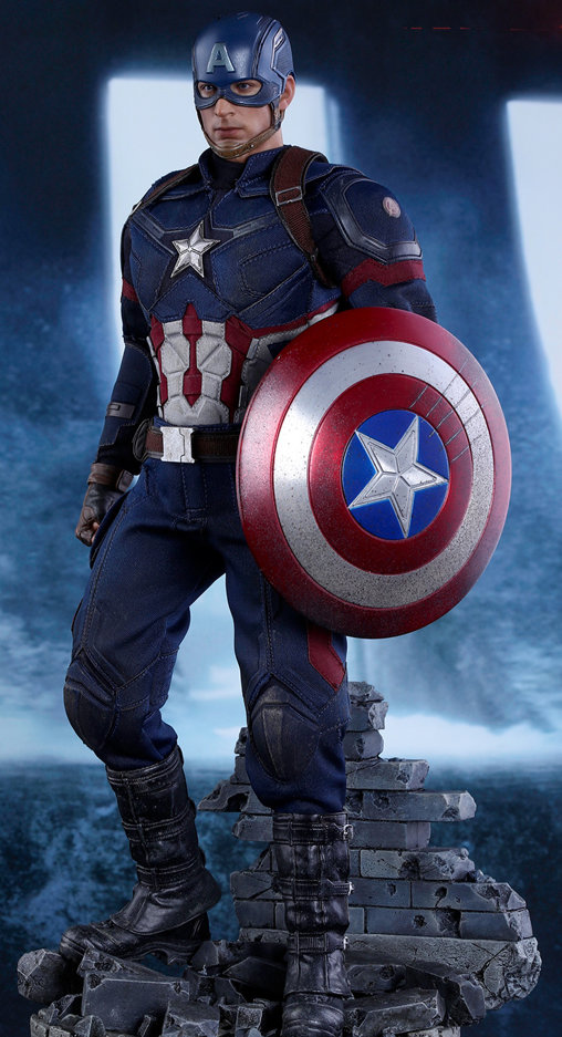 Captain America - Civil War: Captain America - Battling Version - Movie Promo Edition, 1/6 Figur von Hot Toys