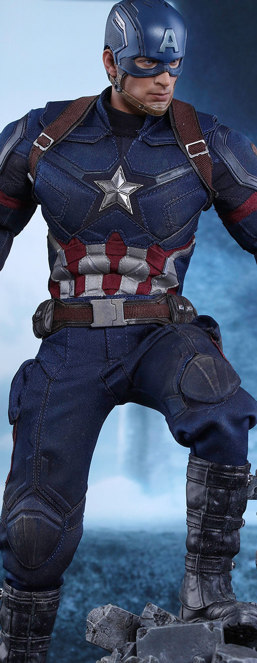 Captain America - Civil War: Captain America - Battling Version - Movie Promo Edition, 1/6 Figur von Hot Toys