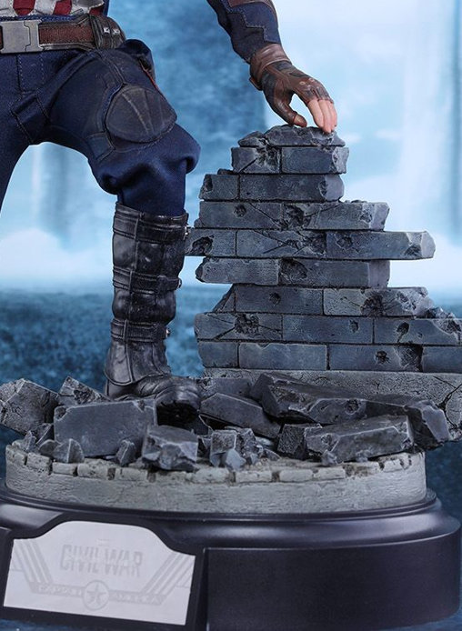 Captain America - Civil War: Captain America - Battling Version - Movie Promo Edition, 1/6 Figur von Hot Toys