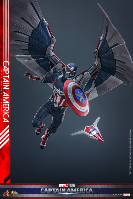 Captain America - Brave New World: Captain America, 1/6 Figur von Hot Toys