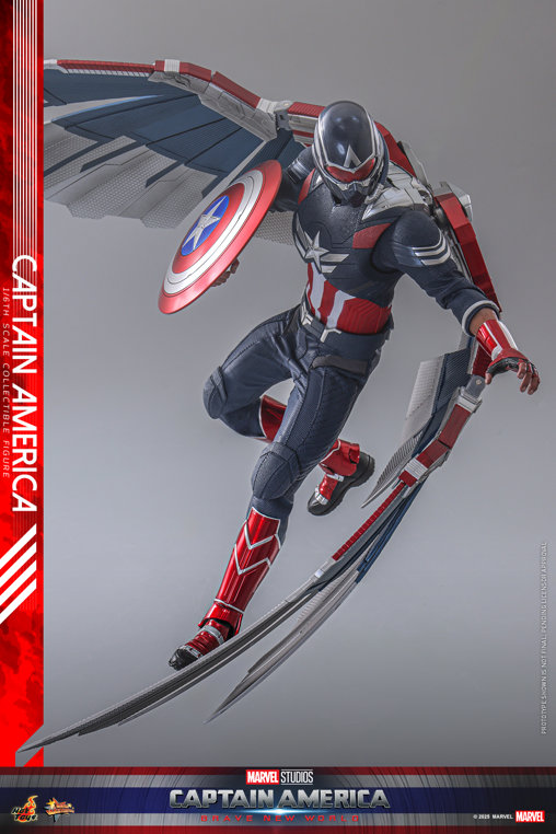 Captain America - Brave New World: Captain America, 1/6 Figur von Hot Toys