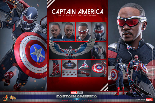 Captain America - Brave New World: Captain America, 1/6 Figur von Hot Toys