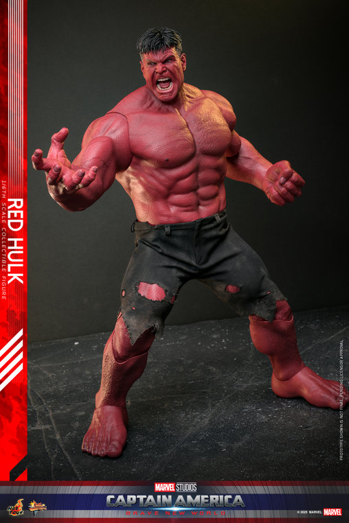 Captain America - Brave New World: Red Hulk, 1/6 Figur von Hot Toys