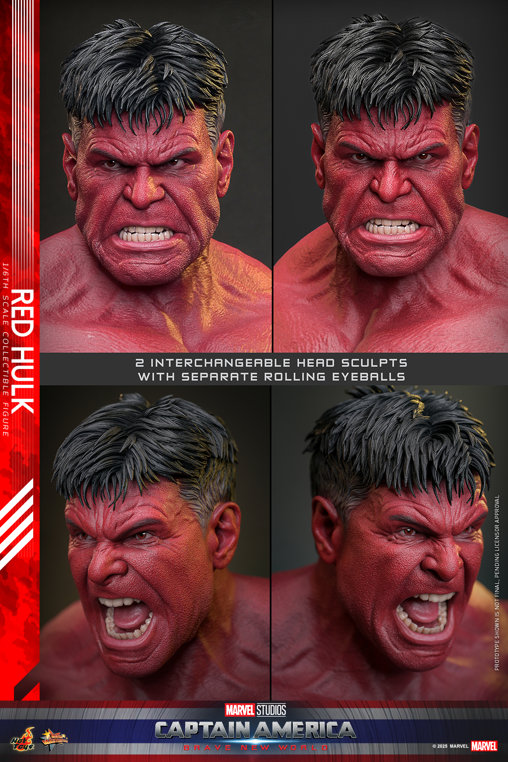 Captain America - Brave New World: Red Hulk, 1/6 Figur von Hot Toys