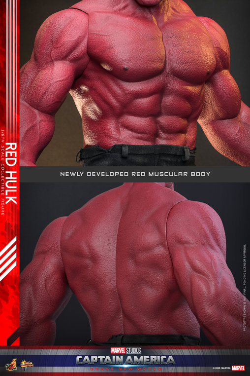 Captain America - Brave New World: Red Hulk, 1/6 Figur von Hot Toys