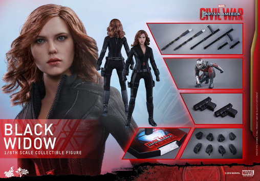 Captain America - Civil War: Black Widow, 1/6 Figur von Hot Toys