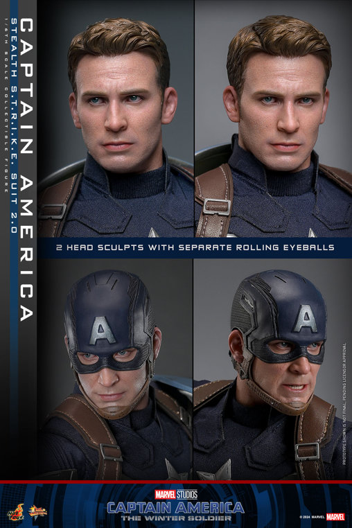 Captain America - The Winter Soldier: Captain America - Stealth S.T.R.I.K.E. Suit 2.0, 1/6 Figur von Hot Toys