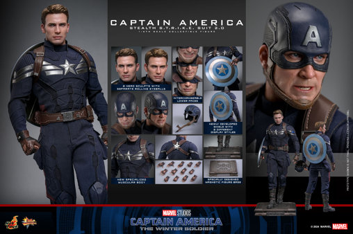 Captain America - The Winter Soldier: Captain America - Stealth S.T.R.I.K.E. Suit 2.0, 1/6 Figur von Hot Toys