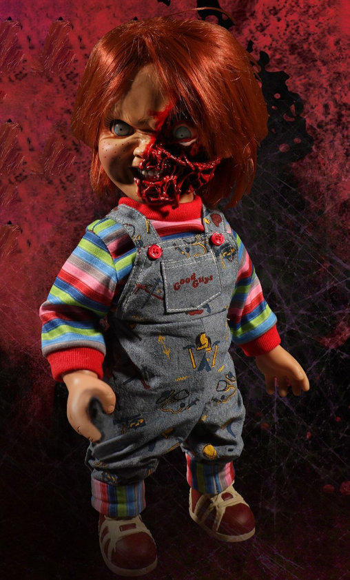 Chucky die Mörderpuppe: Pizza Face Chucky - mit Sound, Puppe von Mezco