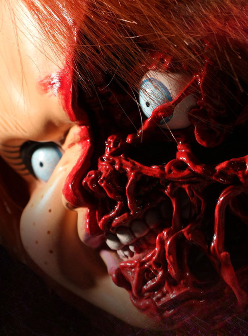 Chucky die Mörderpuppe: Pizza Face Chucky - mit Sound, Puppe von Mezco