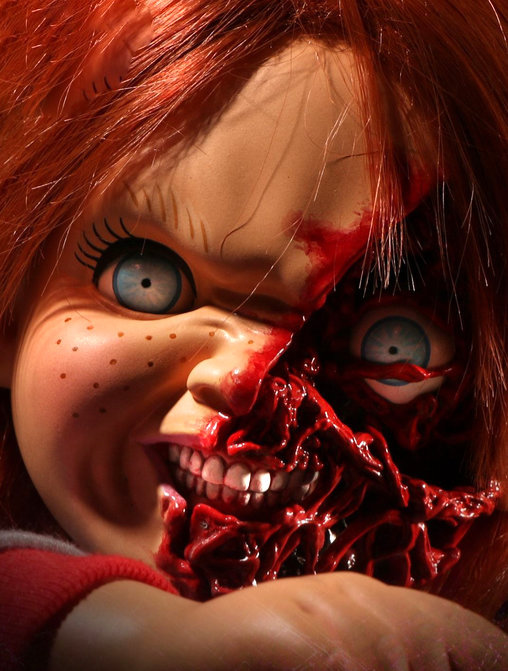 Chucky die Mörderpuppe: Pizza Face Chucky - mit Sound, Puppe von Mezco