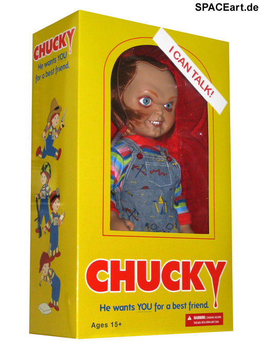 Chucky die Mörderpuppe: Chucky - mit Sound, Puppe von Mezco