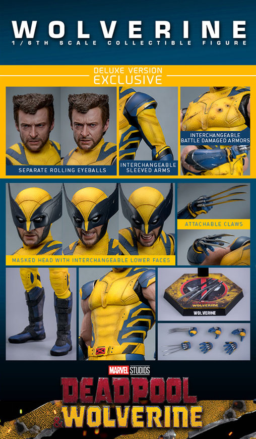 Deadpool und Wolverine: Wolverine - Deluxe, 1/6 Figur von Hot Toys