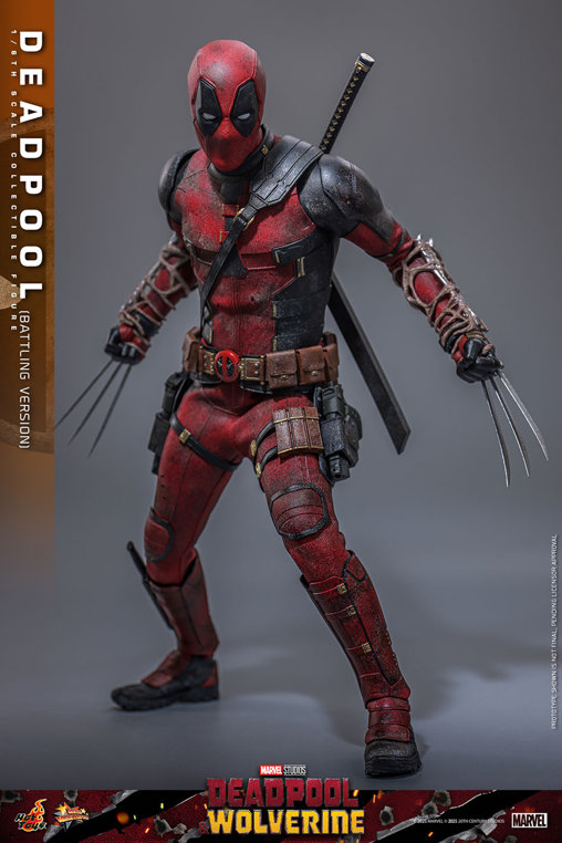 Deadpool und Wolverine: Deadpool - Battling Version, 1/6 Figur von Hot Toys