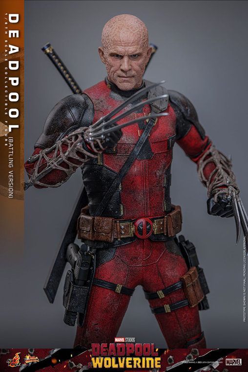 Deadpool und Wolverine: Deadpool - Battling Version, 1/6 Figur von Hot Toys