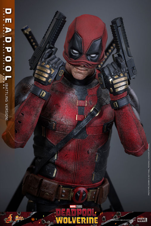 Deadpool und Wolverine: Deadpool - Battling Version, 1/6 Figur von Hot Toys