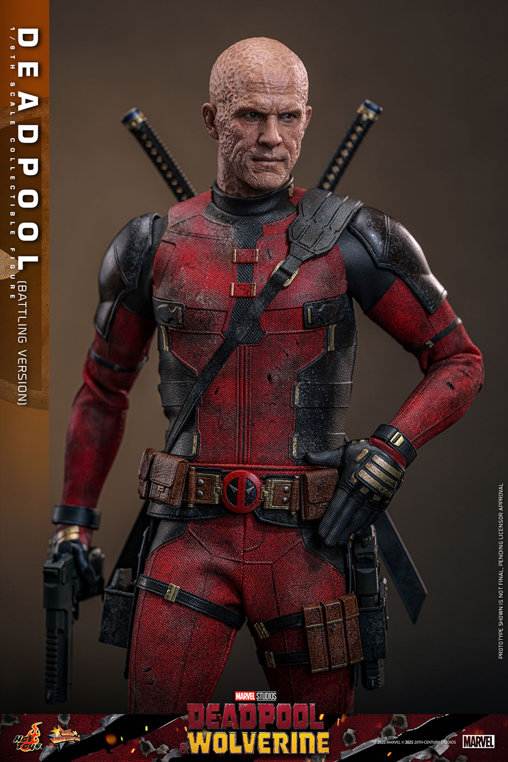 Deadpool und Wolverine: Deadpool - Battling Version, 1/6 Figur von Hot Toys