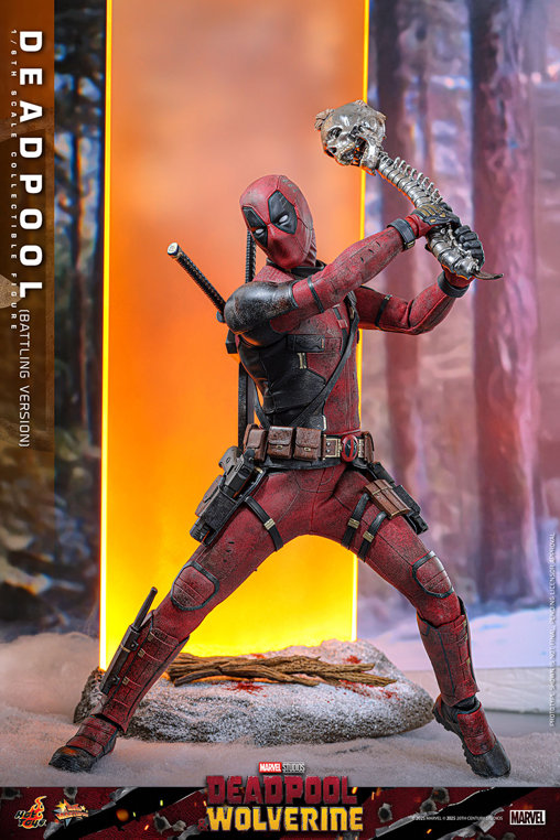 Deadpool und Wolverine: Deadpool - Battling Version, 1/6 Figur von Hot Toys