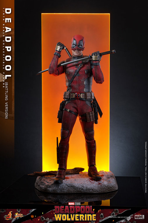 Deadpool und Wolverine: Deadpool - Battling Version, 1/6 Figur von Hot Toys