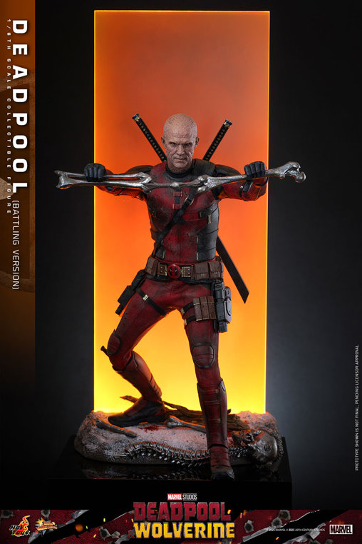 Deadpool und Wolverine: Deadpool - Battling Version, 1/6 Figur von Hot Toys