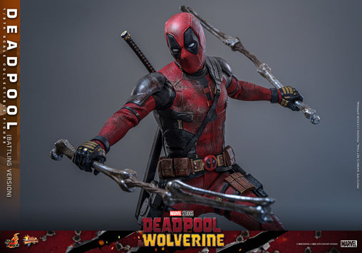 Deadpool und Wolverine: Deadpool - Battling Version, 1/6 Figur von Hot Toys