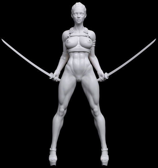 Enjoy in White: Desiree, Statue von SPACEart