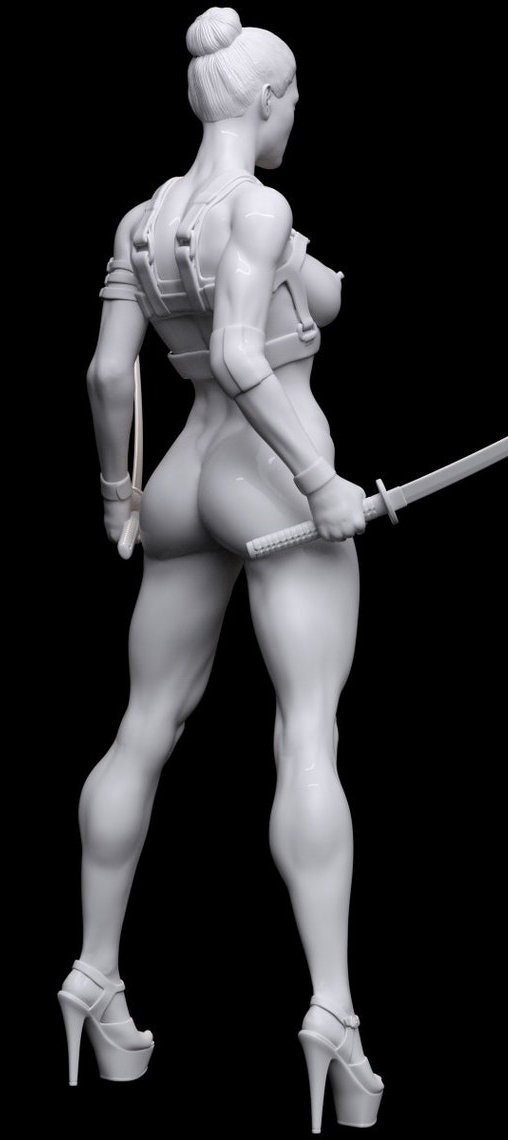 Enjoy in White: Desiree, Statue von SPACEart