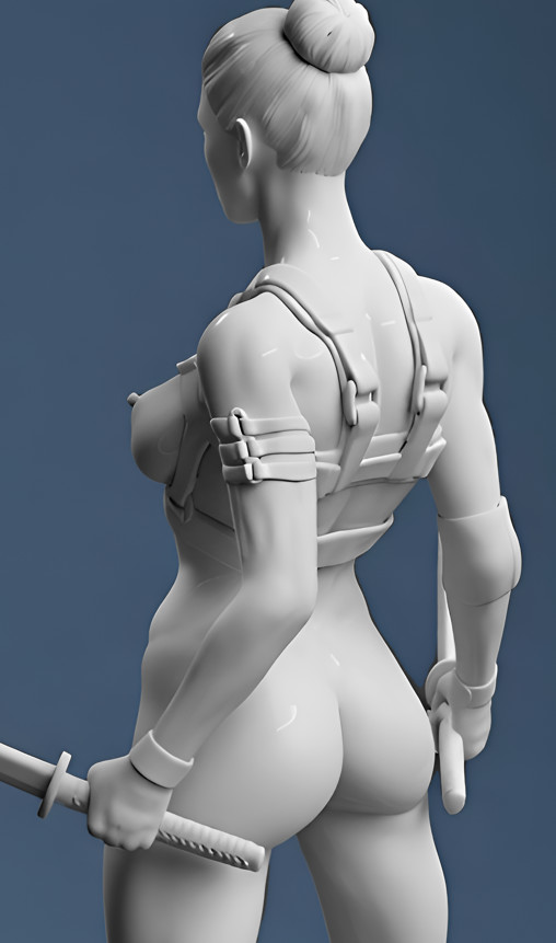 Enjoy in White: Desiree, Statue von SPACEart