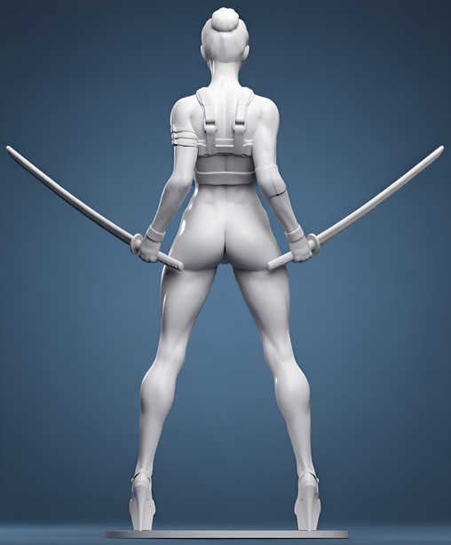 Enjoy in White: Desiree, Statue von SPACEart