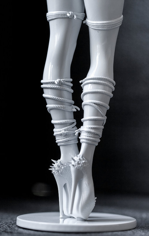 Enjoy in White: Angelica, Statue von SPACEart