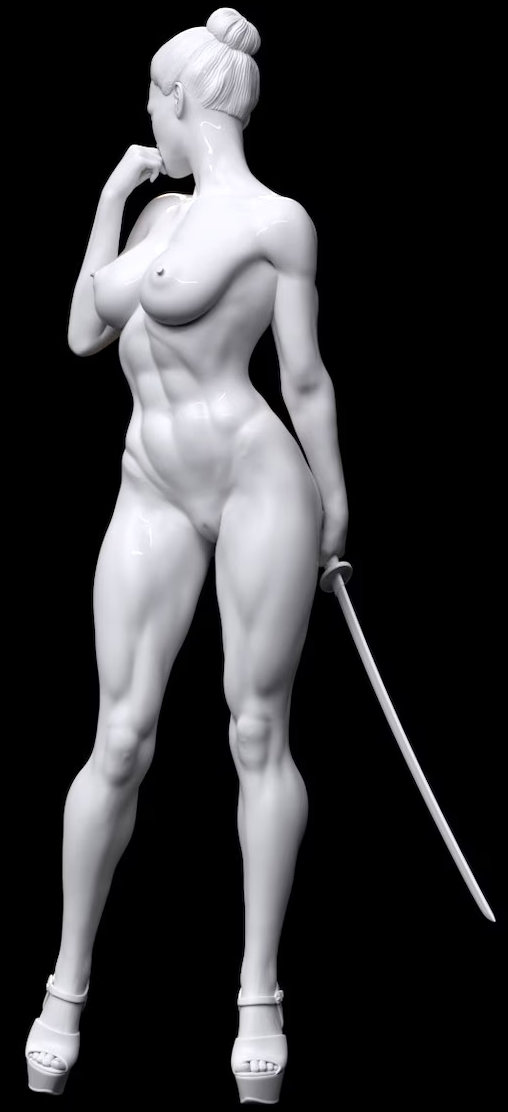 Enjoy in White: Beatrice, Statue von SPACEart