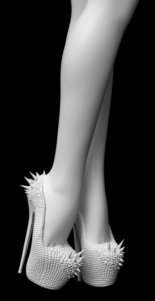 Enjoy in White: Cindy, Statue von SPACEart