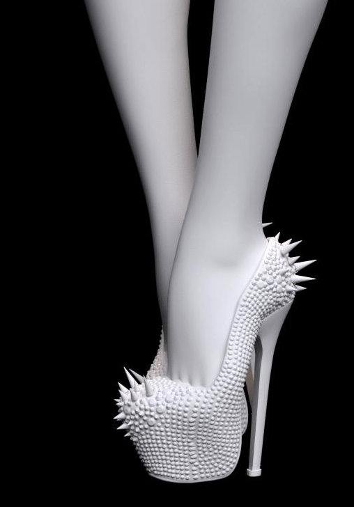 Enjoy in White: Star Girl, Statue von SPACEart