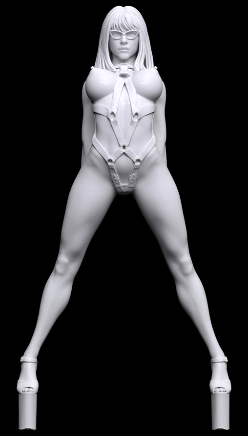 Enjoy in White: Anabella, Statue von SPACEart