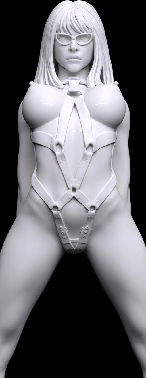 Enjoy in White: Anabella, Statue von SPACEart