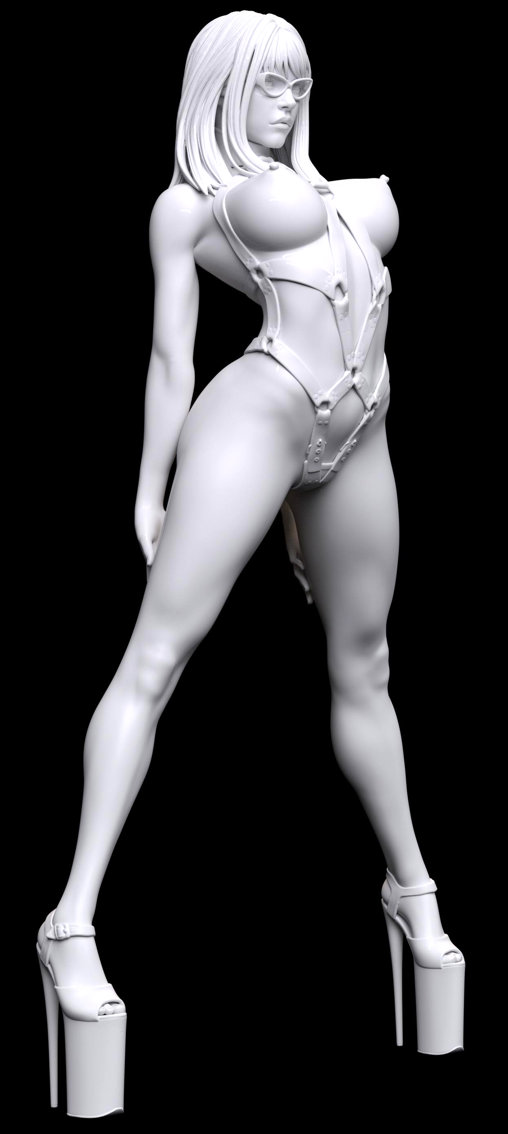 Enjoy in White: Anabella, Statue von SPACEart