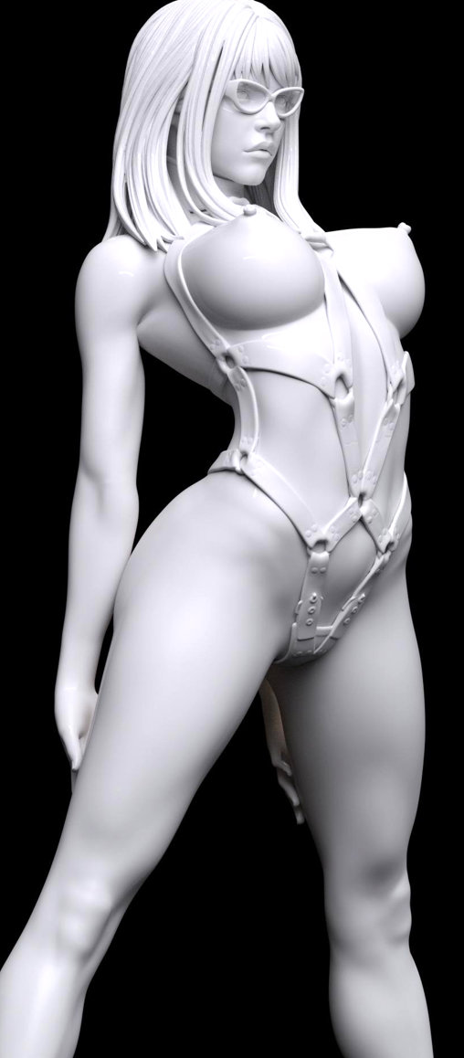 Enjoy in White: Anabella, Statue von SPACEart