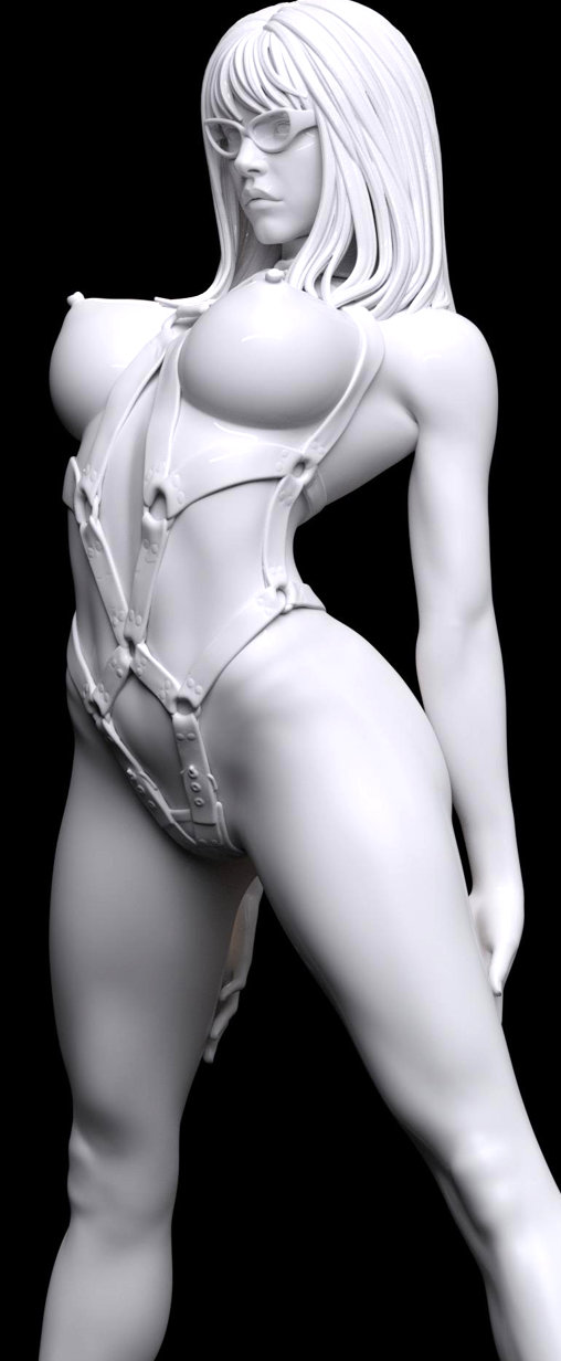 Enjoy in White: Anabella, Statue von SPACEart