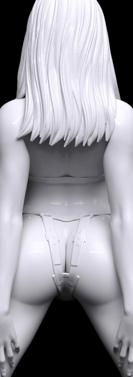 Enjoy in White: Anabella, Statue von SPACEart