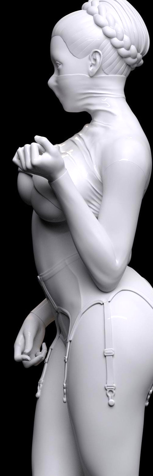 Enjoy in White: Mysterious Johanna, Statue von SPACEart