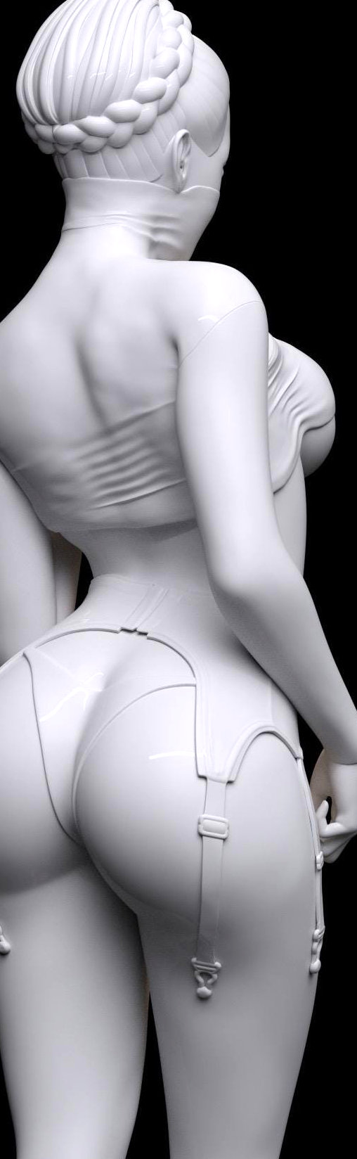 Enjoy in White: Mysterious Johanna, Statue von SPACEart